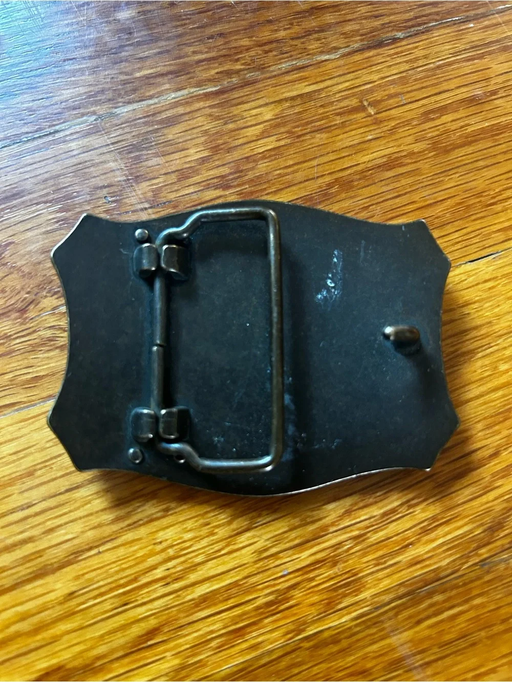 Western Saddle Embossed Belt Buckle